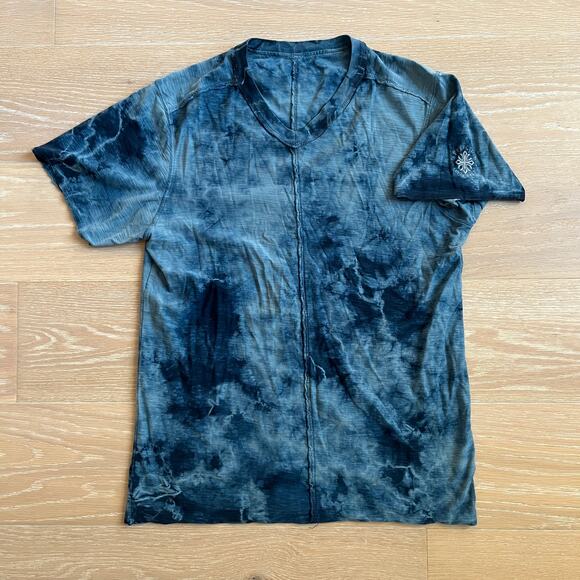 Affliction Live Fast Tie Dye V-neck Tee Medium - Picture 1 of 4